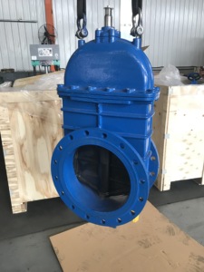 Vanne à opercule souple en fonte DN100, vente directe usine, commande manuelle pour l'eau - Product Image 3