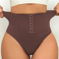 Celana dalam tanga pembentuk tubuh tanpa jahitan wanita, pasca melahirkan, ukuran besar, kontrol perut, pengangkat pinggul