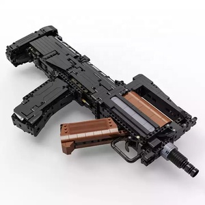 CaDA ปืนไรเฟิลจู่โจมระบบไฟฟ้า C81022W,ชุดบล็อกสร้าง DIY ปืนกลมือแบบทหารอิฐพลาสติกรุ่น1504ชิ้น - Product Image 3