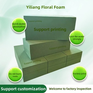 YiLiang fiori fiori fiori fiori fiori fiori bagnati blocchi di seta mattoni fiori artificiali verde polistirolo fioraio <span class=keywords><strong>spugna</strong></span> - Product Image 5