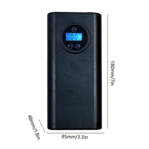 Pompe à air électrique numérique rechargeable pour voiture et vélo avec lumière LED et batterie externe portable en plastique - Product Image 6
