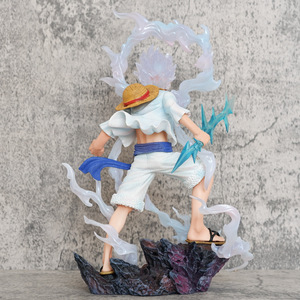 28CM para One <span class=keywords><strong>Piece</strong></span> Anime Cartoon Gear 5 Sun God Nika Luffy PVC colección modelo figurita muñeca juguete regalos para niños - Product Image 4