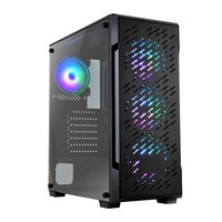 Boîtier PC en métal absorbant les chocs AntarcChill, boîtier de jeu ATX avec une excellente circulation d'air