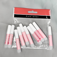Colle à ongles super forte transparente en gros, adhésifs pour faux ongles, mini-bouteille économique, kit d'accessoires pour pose d'ongles à presser