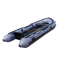 Bateau de pêche gonflable léger en aluminium pour l'extérieur, bateau à rames d'assaut, kayak gonflable avec plancher à pont pneumatique pour la pêche