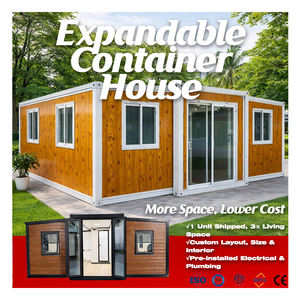 Uitbreidbare containerwoningen prijs China fabrikant 20ft 40ft modulaire opvouwbare stalen constructie uitbreidbare containerwoningen - Product Image 1