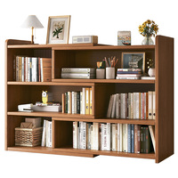 Étagère de bureau multi-niveaux en bambou, petit rangement, organisateur pour bureau, maison, étudiant, bibliothèque, logo personnalisé OEM