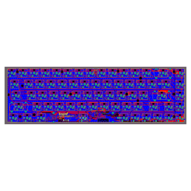 OEM PCB Layout Design Mechanical Keyboard 2 Layers 65% Hot-Swappable Mechanical Keyboard Circuit Board