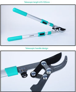 Sécateur de jardinage de qualité industrielle avec lame en acier inoxydable et poignée en PVC, cisaille à étrier pour la taille, prise en main confortable en caoutchouc - Product Image 4