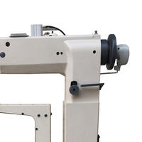 360 °   Machine à coudre industrielle multifonctionnelle à colonne haute rotative pour la fabrication de bottes d'équitation et de chaussures en cuir avec moteur central