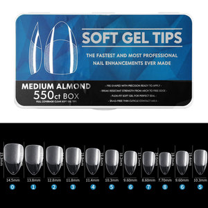 550 pièces doux Gel <span class=keywords><strong>ongles</strong></span> conseils Long cercueil Stiletto amande carré Capsule français <span class=keywords><strong>faux</strong></span> <span class=keywords><strong>faux</strong></span> <span class=keywords><strong>ongles</strong></span> couverture complète <span class=keywords><strong>ongles</strong></span> Extension conseils - Product Image 5