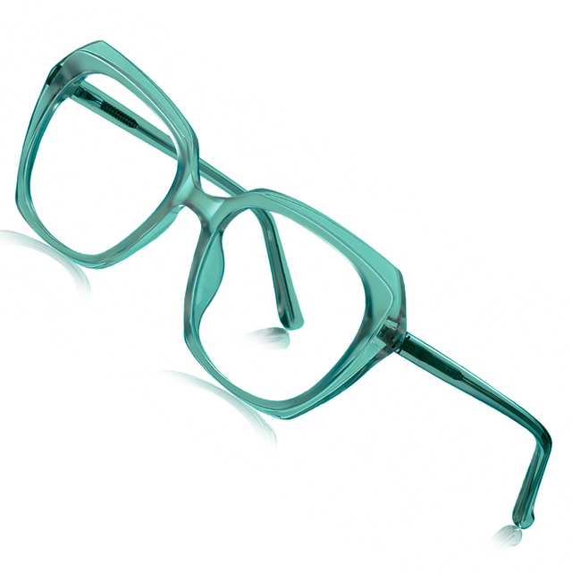 TWOOO LS042 TR90 Oversized Frame Blue Light Blocking Glasses Prescription Optical Frame Office Lady Computer Glasses