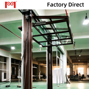 <span class=keywords><strong>Porte</strong></span> <span class=keywords><strong>de</strong></span> <span class=keywords><strong>garage</strong></span> verticale pliante sans rail en verre à ouverture large, électrique et sur mesure, pour usage en usine et entrepôt - Product Image 1