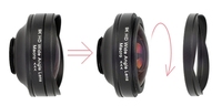 Prix de gros usine – Nouvelle lentille macro 2-en-1 4K HD en verre ultra grand angle 15X pour caméras Android en alliage d'aluminium