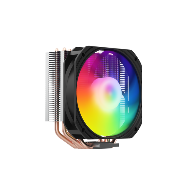 High Quality 120mm ARGB CPU Cooler with 4 Heat Pipes and Silent Fan Air Cooling Radiator for Processor