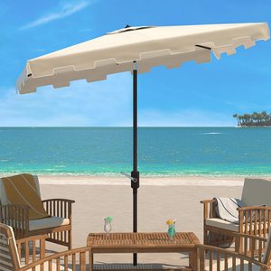 <span class=keywords><strong>Zimmerman</strong></span>-paraguas cuadrado para exteriores, sombrilla con protección UV, color Beige y blanco, 7 '6 ", 4 varillas - Product Image 1