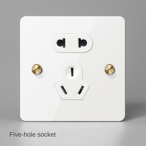 Interrupteur à bascule en acier inoxydable 86 type blanc mat pour éclairage mural Prise à bascule pour la maison Hôtel UK US EU Standards interrupteur électron - Product Image 4