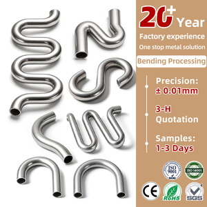 Service de pliage de métaux sur mesure, pièces métalliques découpées, service de pliage de tubes creux en cuivre, service de pliage de tuyaux en aluminium et acier inoxydable - Product Image 1