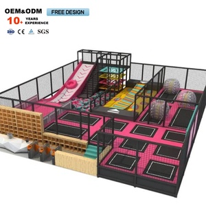 Professional <b>Trampoline</b> Elastic Bed Amusement Park Indoor Playground <b>Trampoline</b> Park for Children & Adults Unisex 1 Set 1 Years - Product Image 1