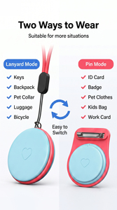 Beambox Mini Smart Findmy Tracker, balise intelligente de localisation pour Apple <span class=keywords><strong>IOS</strong></span> Android, suivi à longue distance pour animaux de compagnie et enfants, GPS Air Tracker - Product Image 6