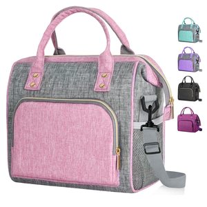 Échantillon gratuit conception personnalisée rose <span class=keywords><strong>sac</strong></span> <span class=keywords><strong>isotherme</strong></span> gardant froid ou chaud isolation feuille d'aluminium doublure étanche préparation des <span class=keywords><strong>repas</strong></span> - Product Image 1