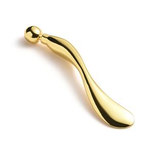 Masajeador Facial y de Cuello con Diseño Único de Logotipo de Marca, Masajeador de Ojos de Metal Dorado - Product Image 2