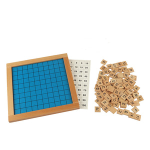 MA018(JZ) Tavola delle Centinaia Montessori, Materiale Didattico in Legno per Matematica, Giocattolo Educativo per Bambini, per AMS e AMI - Product Image 4