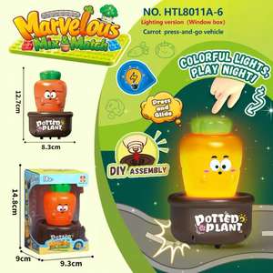 Nouvelle vente chaude 2026 : Voiture de course à pousser pour bébés et tout-petits avec motif de légumes - Product Image 6