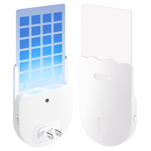Đèn diệt côn trùng bay bằng đèn LED <span class=keywords><strong>UV</strong></span> trong nhà, cắm điện, dính, thu hút và diệt muỗi, đạt chuẩn IP44, 1W UVA - Product Image 1