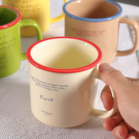 Mug à café en céramique 401-500 ml, grande capacité, tasse à thé créative, mug à lait et à eau pour le petit-déjeuner, pour la maison et le bureau