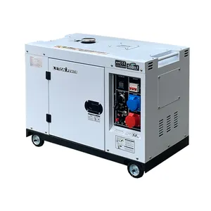 LETON poder 380v 3 fase 10kw 12kva uso doméstico portátil silencioso tipo geradores diesel