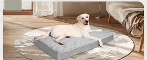 Coussin orthopédique matelassé à carreaux en velours hollandais pour chien, tapis pour animaux de compagnie, canapé-lit amovible et lavable pour chien, vente en gros - Product Image 4