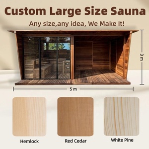 Sauna Tradicional Interior para 4-5 Personas, Más Vendida, con <span class=keywords><strong>Estufa</strong></span> Eléctrica Harvia y Madera de Hemlock para Relajación con Vapor Seco en Casa - Product Image 3