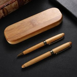 Ensemble de stylos en bois de rose personnalisés - Stylos en bois avec logo personnalisé pour cadeaux d'entreprise - Product Image 2