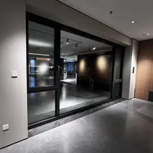 Fuson 이중 유리 유럽 표준 자체 건축 주택 야외 수동 여닫이 창 새시 시스템 자체 조절 창