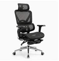 Chaise de bureau ergonomique moderne et confortable à dossier haut en maille, pivotante et réglable, idéale pour salle de réunion, bureau de direction ou de travail, directement de l'usine.