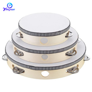 Tambor de percusión Orff de 15cm, tambor de mano de madera para educación temprana, instrumento musical para niños - Product Image 3