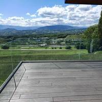 Profilé en U en aluminium moderne facile à installer pour balustrade en verre