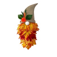 1 Stück Herbst-Ahornblatt-Gnom-Hut Wanddekoration - Lebendige Herbstlaub-Dekoration für Erntedankfest & Weihnachten, Feiertagsdekoration