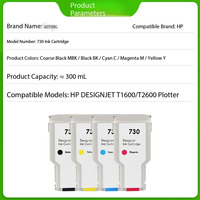Cartuccia d'inchiostro HP 730 di alta qualità per plotter HP DesignJet T1600 T1700 T2600, cartuccia d'inchiostro per stampanti plotter di grande formato