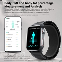 Jam Tangan Pintar Kesehatan F530 Pompa Udara Pengukur Tekanan Darah ECG Detak Jantung Monitor Tidur Layar Sentuh IPS 2.1 Inci Dapat Dipakai