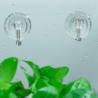Crochets à ventouse transparents amovibles et réutilisables, robustes, petits supports muraux à ventouse pour salle de bain, douche, cuisine, organisateur