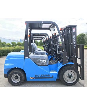 Carretilla elevadora HULKMAN <span class=keywords><strong>3ton</strong></span> FD30 de toda la capacidad con accesorio de manipuladores de palés individuales y dobles adecuado para la industria de alimentos y bebidas - Product Image 4