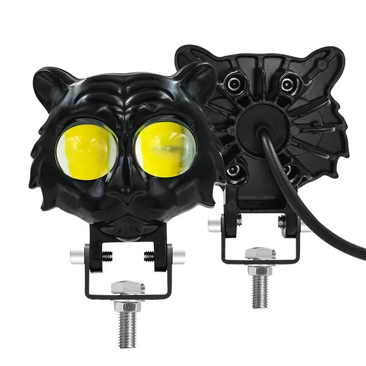 New motorcycle tiger spotlight LED two-color for motorcycle external LED fog light