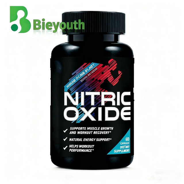 BYH OEM Muscle Growth Vascular Support Nitric Oxide boost Supplement 60 Capsules