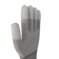 Gants ESD de haute qualité taille XXL pour hommes, avec revêtement PU sur les doigts, antidérapants et durables pour la manipulation de circuits imprimés (PCB) intensives