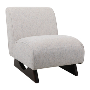 Poltrona Imbottita Contemporanea in Tessuto Grigio, Design Moderno per Soggiorno e Camera da Letto - Product Image 1