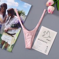 Nouvelle collection été 2026 : String multi-couleurs à pois pour femme – Sous-vêtements respirants