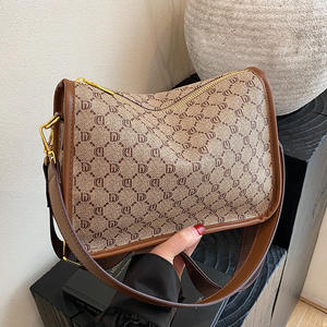 Sac à bandoulière rétro à motifs floraux pour femmes, style Europe et États-Unis, sac sous le bras tendance et élégant, sac à main simple - Product Image 2