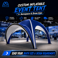 Carpa Inflable con Logotipo Personalizado, Carpa Impermeable Sellada al Aire, para Ferias Comerciales, Exposiciones, Campañas Promocionales